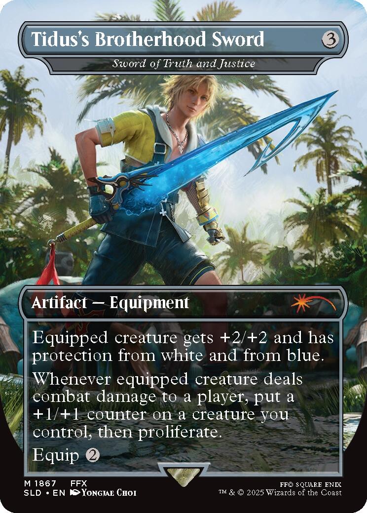 Tidus's Brotherhood Sword - Sword of Truth and Justice [Secret Lair Drop Series] | Boutique FDB TCG