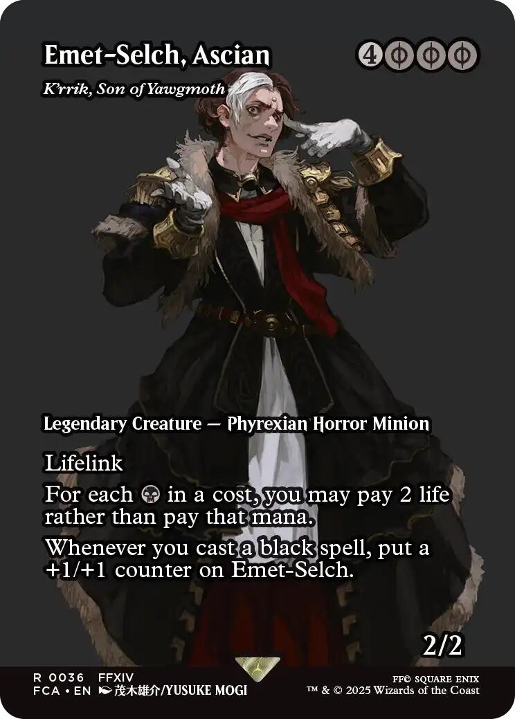 Emet-Selch, Ascian - K'rrik, Son of Yawgmoth (Showcase) [FINAL FANTASY : Through the Ages] | Boutique FDB TCG