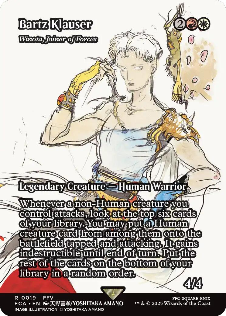 Bartz Klauser - Winota, Joiner of Forces (Showcase) [FINAL FANTASY : Through the Ages] | Boutique FDB TCG