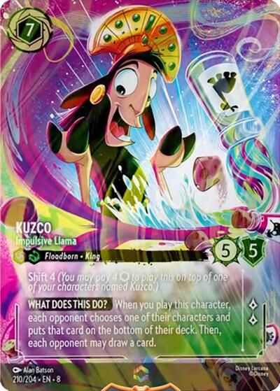 Kuzco - Impulsive Llama (Enchanted) (210/204) [Reign of Jafar] | Boutique FDB TCG