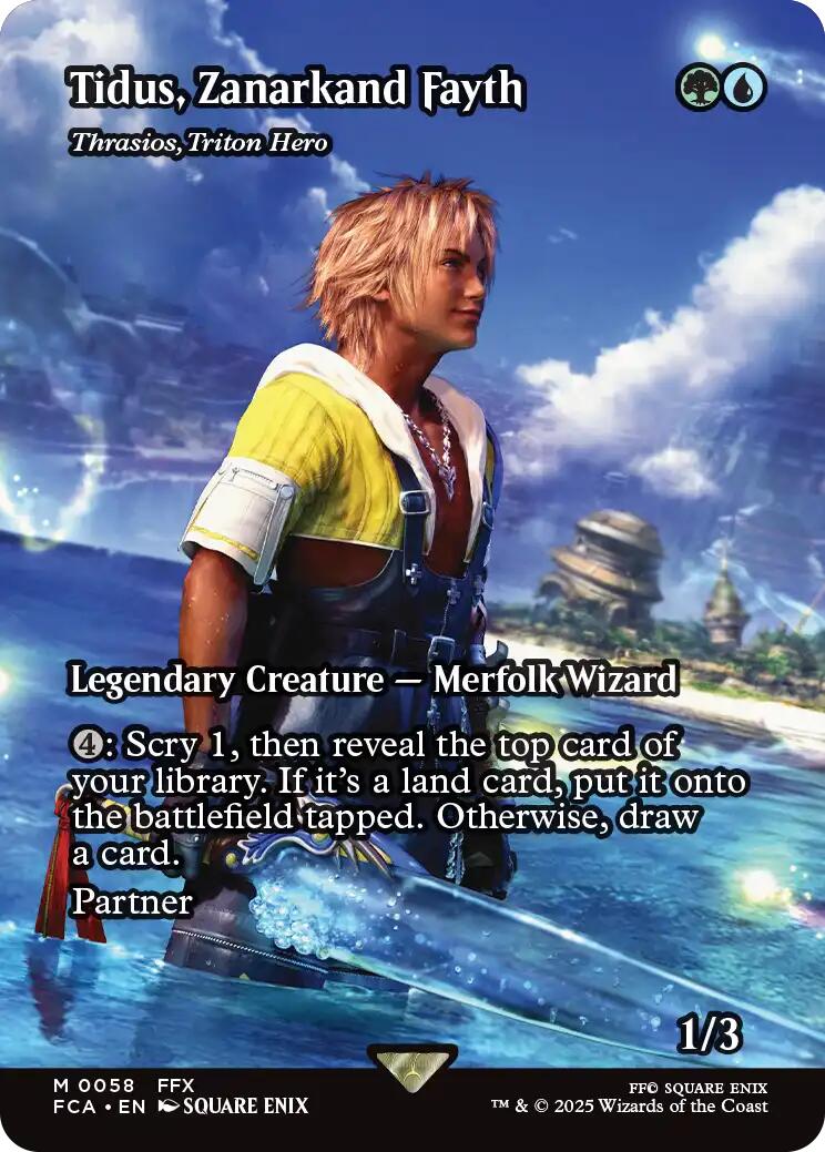 Tidus, Zanarkand Fayth - Thrasios, Triton Hero (Showcase) [FINAL FANTASY : Through the Ages] | Boutique FDB TCG