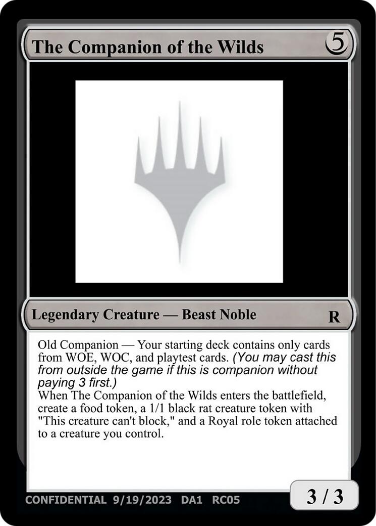 The Companion of the Wilds [Unknown Event] | Boutique FDB TCG