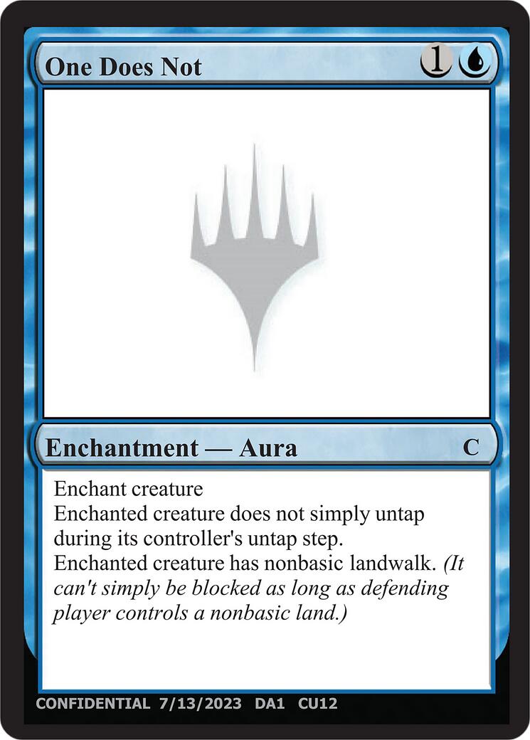 One Does Not [Unknown Event] | Boutique FDB TCG