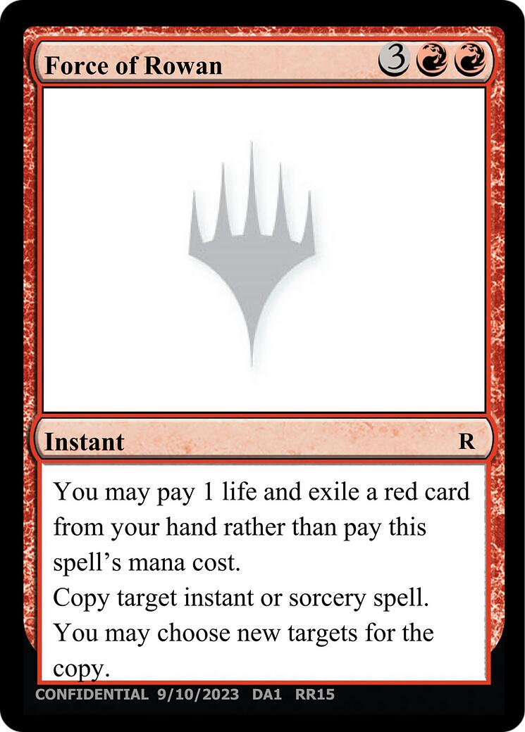 Force of Rowan [Unknown Event] | Boutique FDB TCG