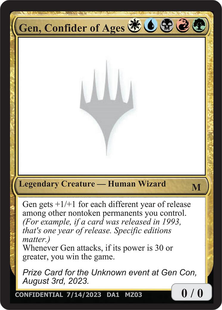 Gen, Confider of Ages [Mystery Booster] | Boutique FDB TCG