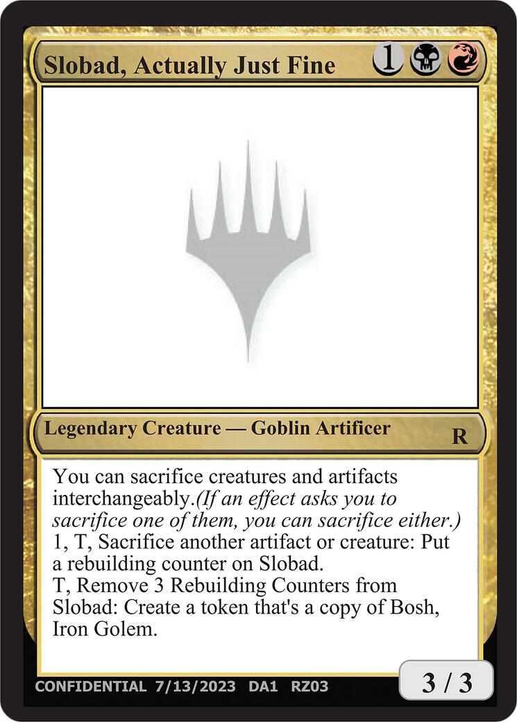 Slobad, Actually Just Fine [Mystery Booster] | Boutique FDB TCG