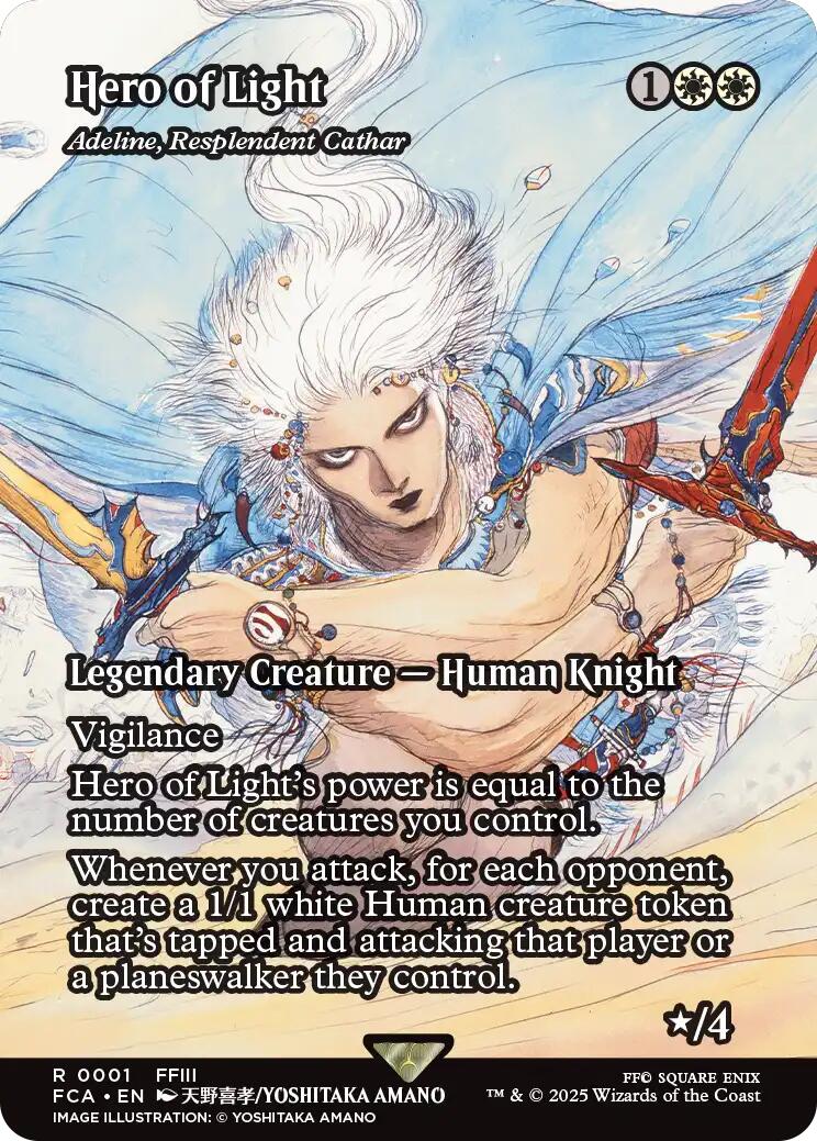 Hero of Light - Adeline, Resplendent Cathar (Showcase) [FINAL FANTASY : Through the Ages] | Boutique FDB TCG