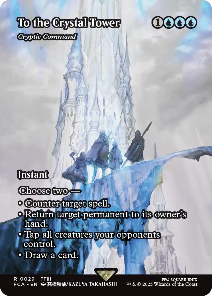 To the Crystal Tower - Cryptic Command (Showcase) [FINAL FANTASY : Through the Ages] | Boutique FDB TCG
