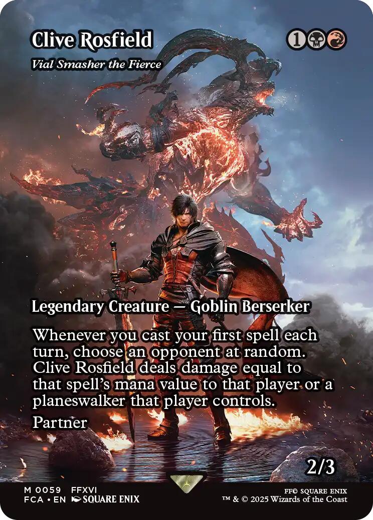 Clive Rosfield - Vial Smasher the Fierce (Showcase) [FINAL FANTASY : Through the Ages] | Boutique FDB TCG