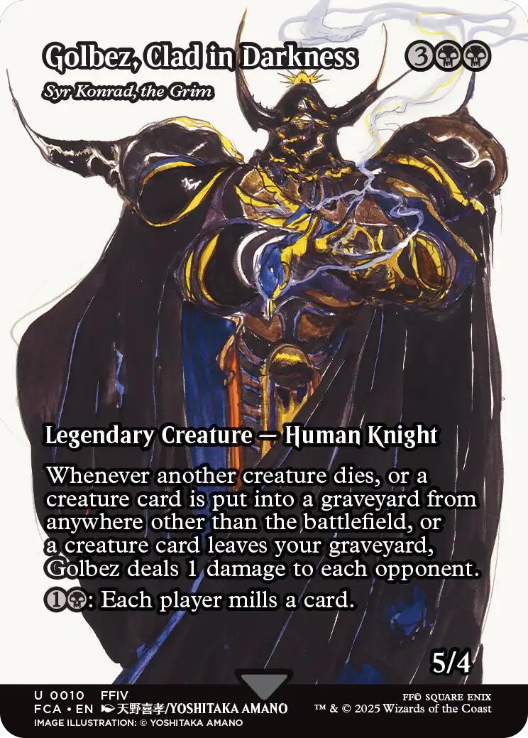 Golbez, Clad in Darkness - Syr Konrad, the Grim (Showcase) [FINAL FANTASY : Through the Ages] | Boutique FDB TCG