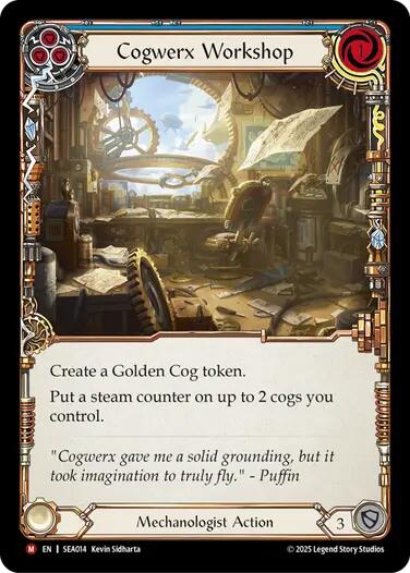 Cogwerx Workshop [SEA014] (High Seas)  Rainbow Foil | Boutique FDB TCG