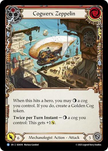 Cogwerx Zeppelin (Red) [SEA018] (High Seas) | Boutique FDB TCG