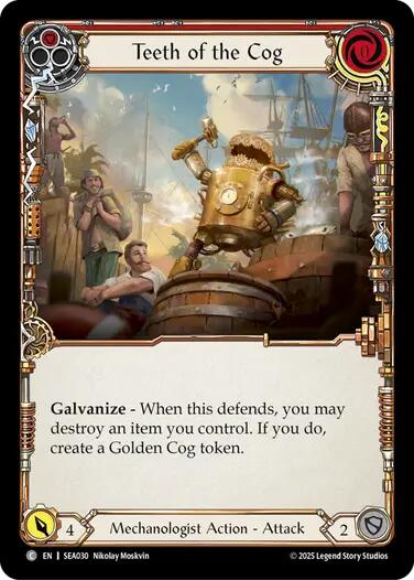 Teeth of the Cog (Red) [SEA030] (High Seas) | Boutique FDB TCG