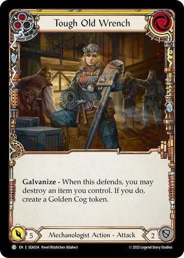 Tough Old Wrench (Yellow) [SEA034] (High Seas) | Boutique FDB TCG