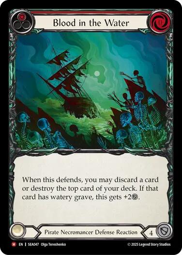 Blood in the Water [SEA047] (High Seas)  Rainbow Foil | Boutique FDB TCG