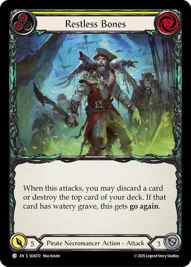 Restless Bones (Yellow) [SEA072] (High Seas) | Boutique FDB TCG