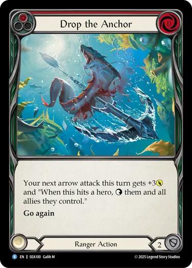 Drop the Anchor [SEA100] (High Seas)  Rainbow Foil | Boutique FDB TCG