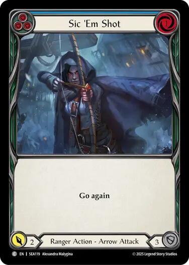 Sic 'Em Shot (Blue) [SEA119] (High Seas) | Boutique FDB TCG