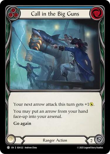 Call in the Big Guns (Blue) [SEA122] (High Seas)  Rainbow Foil | Boutique FDB TCG