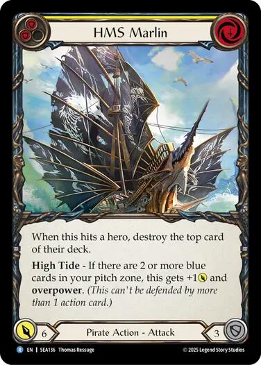 HMS Marlin [SEA136] (High Seas)  Rainbow Foil | Boutique FDB TCG