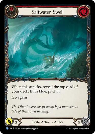 Saltwater Swell (Red) [SEA141] (High Seas) | Boutique FDB TCG