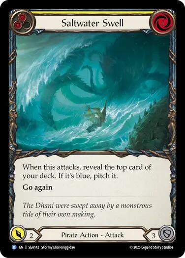 Saltwater Swell (Yellow) [SEA142] (High Seas) | Boutique FDB TCG