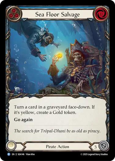 Sea Floor Salvage [SEA146] (High Seas)  Rainbow Foil | Boutique FDB TCG