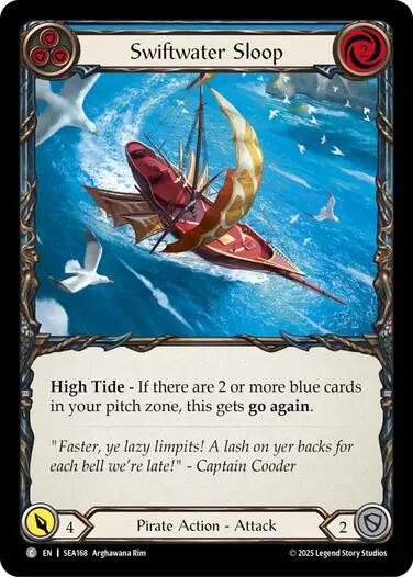 Swiftwater Sloop (Blue) [SEA168] (High Seas)  Rainbow Foil | Boutique FDB TCG