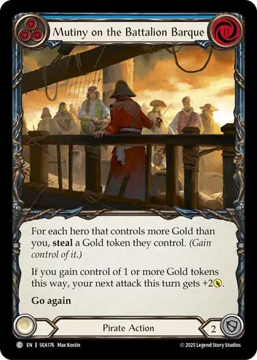 Mutiny on the Battalion Barque [SEA176] (High Seas)  Rainbow Foil | Boutique FDB TCG