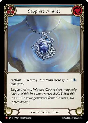 Sapphire Amulet [SEA197] (High Seas) | Boutique FDB TCG