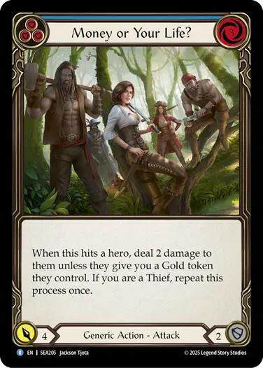 Money or Your Life? (Blue) [SEA205] (High Seas) | Boutique FDB TCG