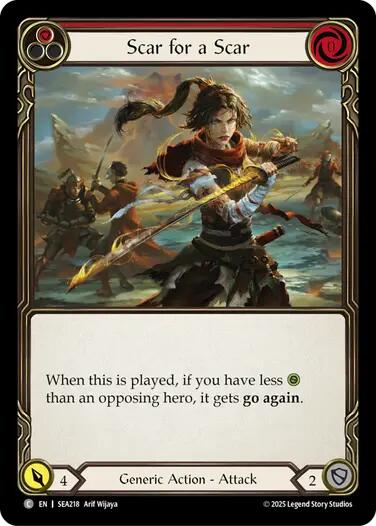 Scar for a Scar (Red) [SEA218] (High Seas) | Boutique FDB TCG