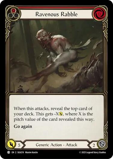 Ravenous Rabble (Red) [SEA219] (High Seas) | Boutique FDB TCG