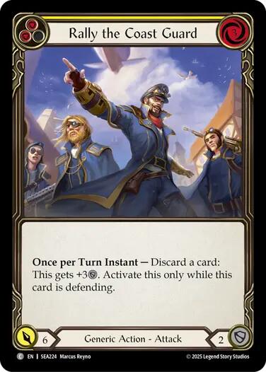 Rally the Coast Guard (Yellow) [SEA224] (High Seas) | Boutique FDB TCG