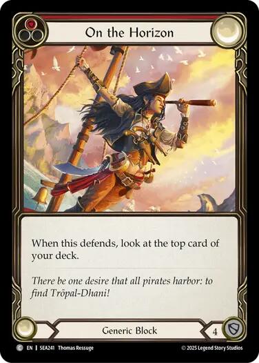 On the Horizon (Red) [SEA241] (High Seas) | Boutique FDB TCG