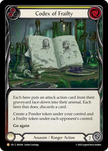 Codex of Frailty [SEA248] (High Seas)  Rainbow Foil | Boutique FDB TCG