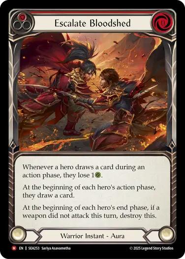 Escalate Bloodshed [SEA253] (High Seas)  Rainbow Foil | Boutique FDB TCG
