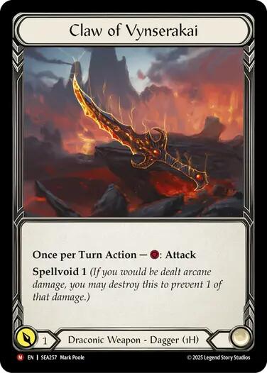 Claw of Vynserakai [SEA257] (High Seas) | Boutique FDB TCG