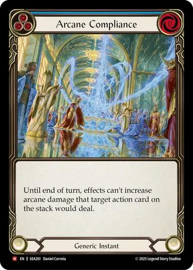 Arcane Compliance [SEA261] (High Seas)  Rainbow Foil | Boutique FDB TCG