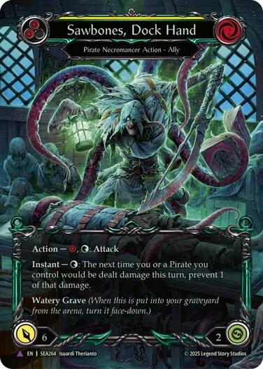 Sawbones, Dock Hand [SEA264] (High Seas)  Cold Foil | Boutique FDB TCG