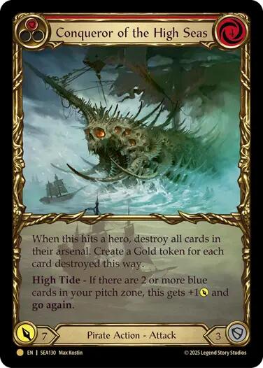 Conqueror of the High Seas (Treasure) [SEA130] (High Seas)  Cold Foil | Boutique FDB TCG