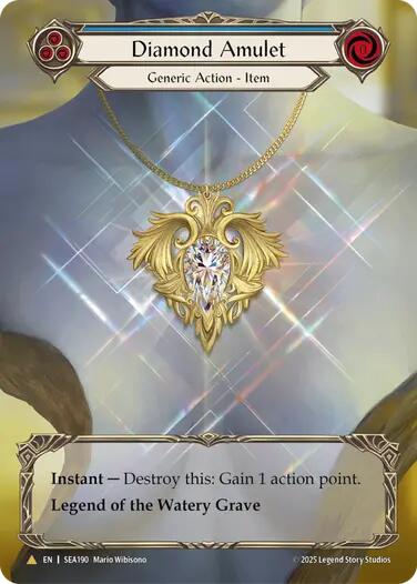 Diamond Amulet (Treasure) [SEA190] (High Seas)  Cold Foil | Boutique FDB TCG