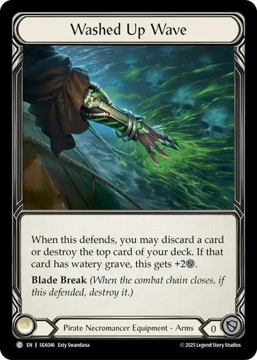 Washed Up Wave (Treasure) [SEA046] (High Seas)  Cold Foil | Boutique FDB TCG