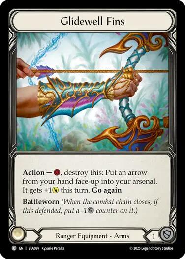 Glidewell Fins (Treasure) [SEA097] (High Seas)  Cold Foil | Boutique FDB TCG
