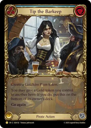 Tip the Barkeep (Treasure) [SEA132] (High Seas)  Cold Foil | Boutique FDB TCG