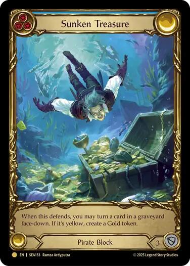 Sunken Treasure [SEA133] (High Seas)  Cold Foil | Boutique FDB TCG