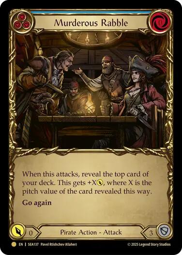 Murderous Rabble (Treasure) [SEA137] (High Seas)  Cold Foil | Boutique FDB TCG