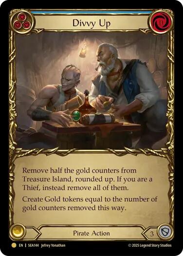 Divvy Up (Treasure) [SEA144] (High Seas)  Cold Foil | Boutique FDB TCG