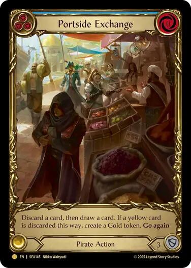 Portside Exchange (Treasure) [SEA145] (High Seas)  Cold Foil | Boutique FDB TCG