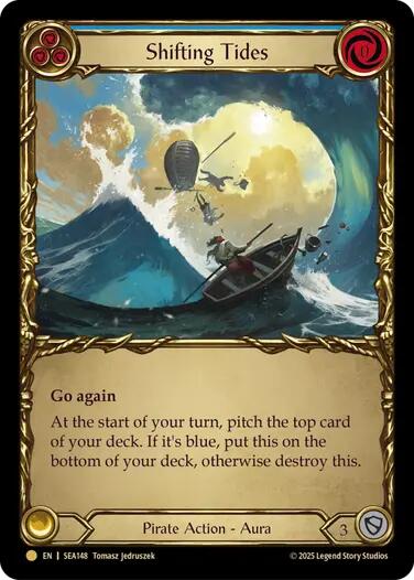 Shifting Tides (Treasure) [SEA148] (High Seas)  Cold Foil | Boutique FDB TCG